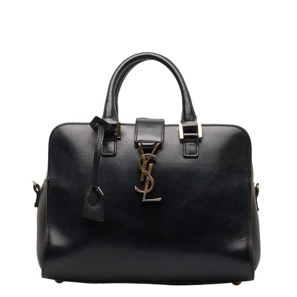Saint Laurent Cabas Shoulder Black Baby Bag 2way - Picture 1 of 7